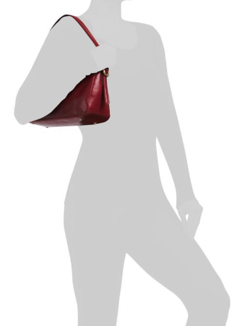MADE IN INDIA Leather Flap Over Shoulder Bag - Picture 5 of 5